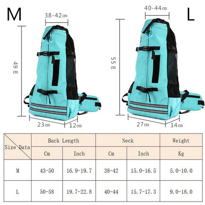 Fashion Waterproof Dog Travel Backpack Thickened Widened Straps Pet Carrier Bags to Be Cozy Eazy for Medium Dogs Corgi Shiba Inu