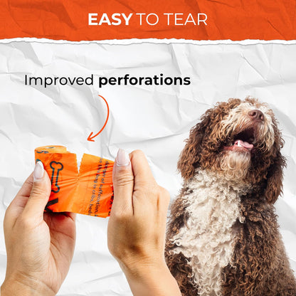 Dog Poop Bags Rolls, Leak-Proof & Unscented