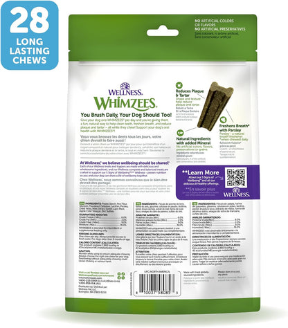 Wellness  Freshzees Natural Dog Dental Treat, Soft Chews, Freshens Breath, Small Size, 14.81 Oz Bag, 28 Count