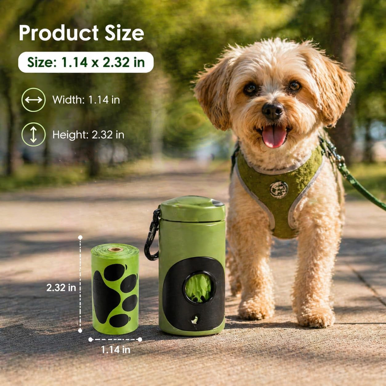 Dog Poop Bags Rolls 540 Count, Unscented Refill Rolls, 9" X 13" Doggie Poop Bags, Dog Waste Bags by