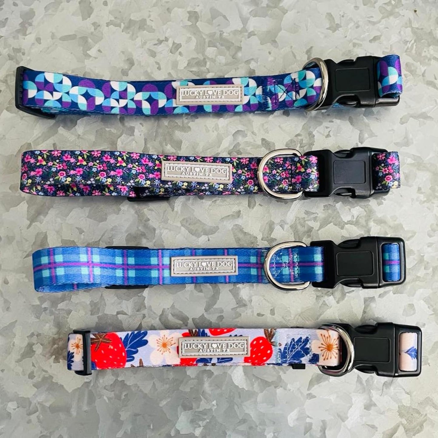 Collar for Small Dogs Cute Adjustable Soft – Jasper, Small | Cute Dog Collars for Small Dogs | Adjustable Nylon Collar with Easy Click Buckle & Weatherproof D-Ring