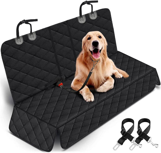 Corgi Car Seat Cover, Back Seat Cover Car Seat Protector | Waterproof Rear Seat Cover Durable Car Seat Cover, Fits Middle Armrest for Most Cars Suvs Trucks (53” Width)- Black