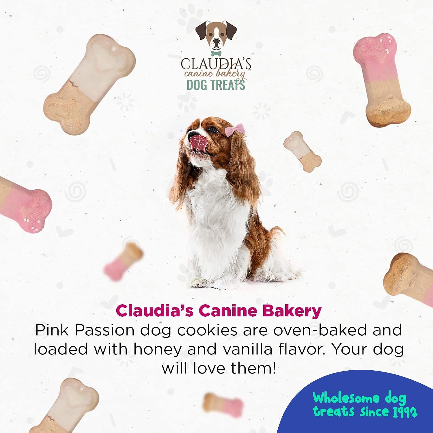 Pink Passion Assortment of Gourmet Dog Cookies, 7Oz