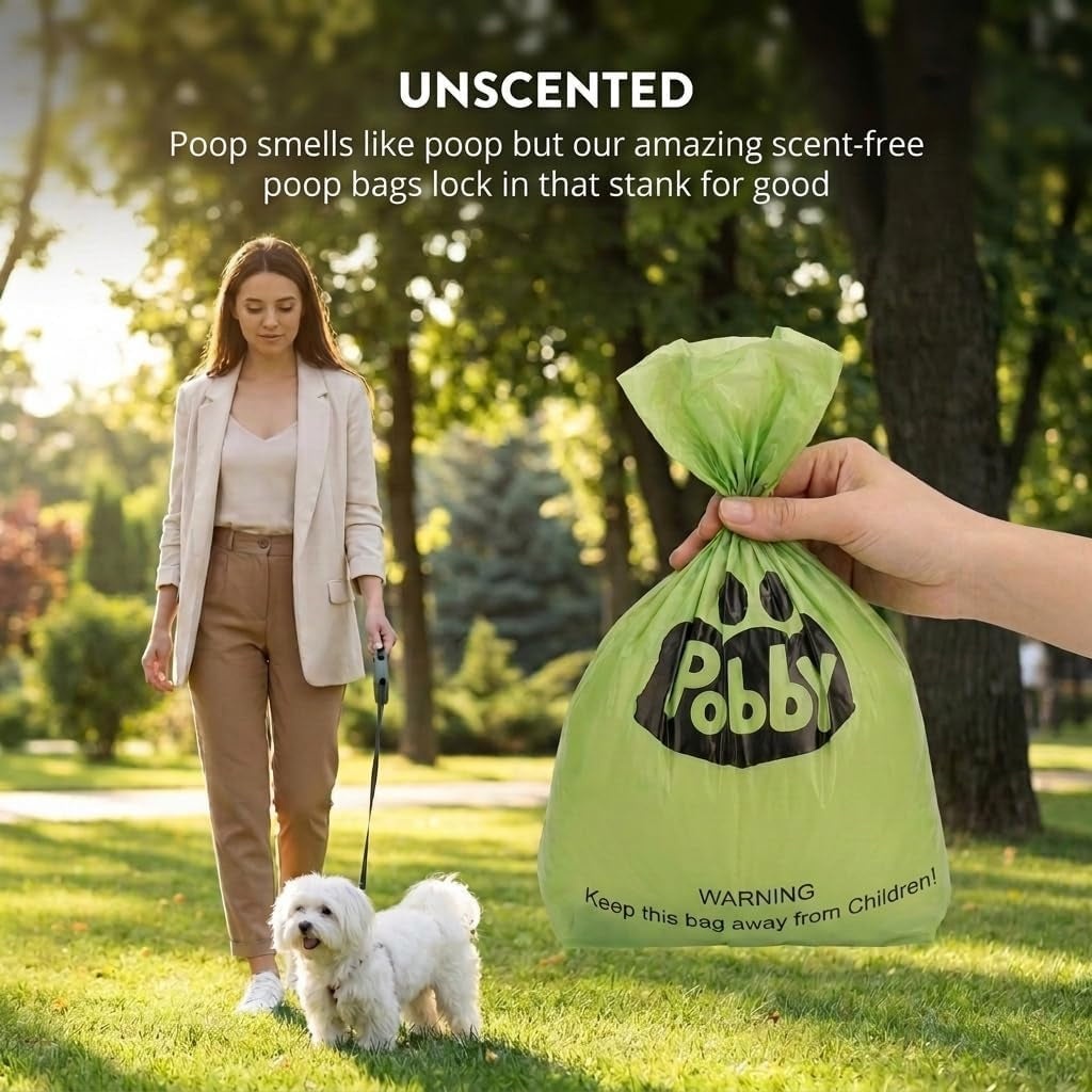 Dog Poop Bags Rolls 540 Count, Unscented Refill Rolls, 9" X 13" Doggie Poop Bags, Dog Waste Bags by
