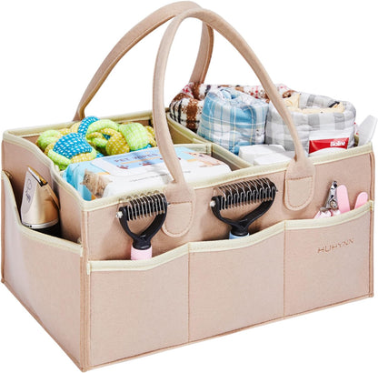 Pet Grooming Tote for Grooming Supplies - Khaki