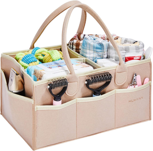 Pet Grooming Tote for Grooming Supplies - Khaki