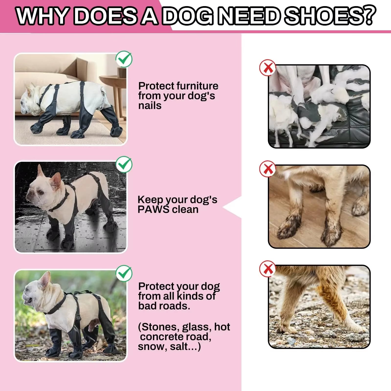 Waterproof Dog Boots Outdoor Shoe Accessory for Corgi Poodle Bulldog Frenchie - Galosh Dog Booties for Pet Safety and Comfort