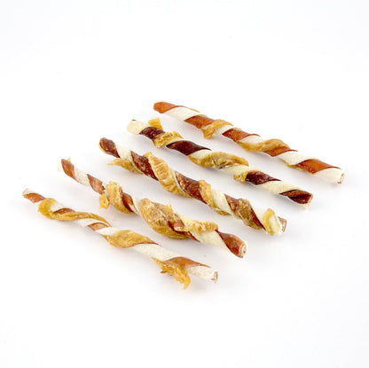 Twists Long-Lasting Dog Treat Made with Real Protein, 35 Count | Premium Chicken, Pork and Beef Hide Chew, Supports Dental Health and Mental Stimulation, for Adult Dogs