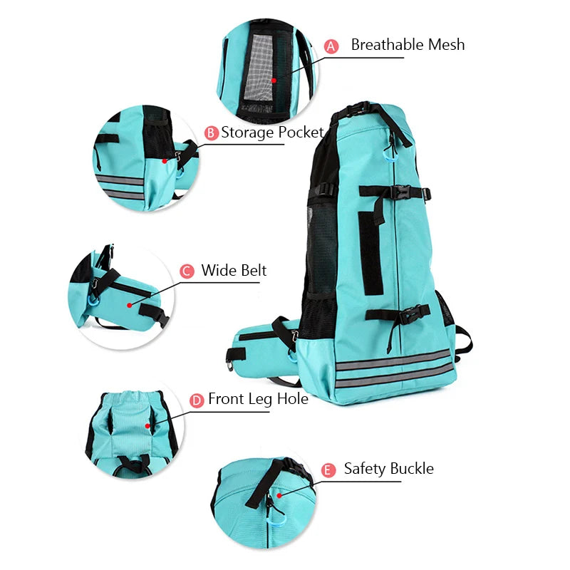 Fashion Waterproof Dog Travel Backpack Thickened Widened Straps Pet Carrier Bags to Be Cozy Eazy for Medium Dogs Corgi Shiba Inu