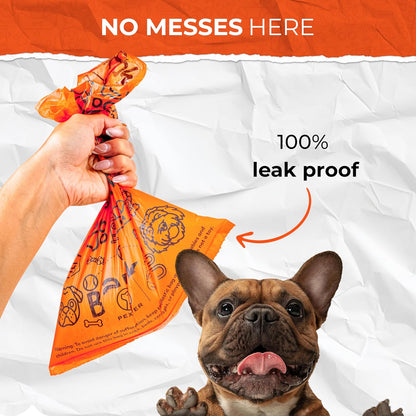 Dog Poop Bags Rolls, Leak-Proof & Unscented